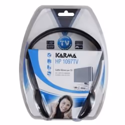 Karma Italiana HP 1097TV écouteur/casque Écouteurs Avec fil Arceau Musique Noir