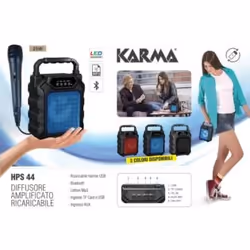 Karma Italiana HPS 44R haut-parleur portable et de fête Rouge 12 W - Vue supplémentaire 7