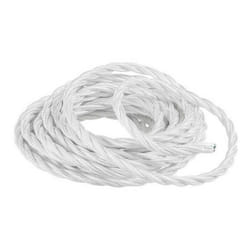 Câble soie tressé 3X1,50 écheveau 10 mètres blanc 93808-10 - Fanton