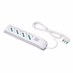 FANTON 410100, 1,5 m, Intérieure, Plastique, Blanc, 4 sortie(s) CA, 16 A