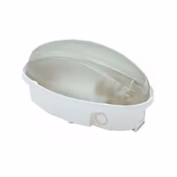 Panda LED plaque ovale 12W, couvercle en polycarbonate opalin, base blanche. Degré d'étanchéité : IP65 ; Natule légère 4000°K ...