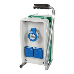 Fanton - Tableau de Distribution Blu Eolo 74304 Fme Cee Prises Blu x 2 Sch+10/16 x 2 Mm156X185 H.Mm 338