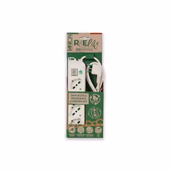 Fanton ECO RELIFE OMEGA multiprise 4 prises italien-double-taille/allemand std. Câble 2P+T 16A 1,5 m. 3G0,75 H05VV-F fiche it ...
