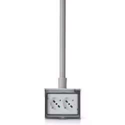 FANTON 421021PAR prise de courant 2 x Type F + Type L Gris - Vue supplémentaire 5