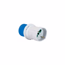 Adaptateur à usage industriel prise 2P+E 16A prise 200-250V dual-size-italian/german std. 2P+E 16A Fanton 73100 Fabriqué conf ...