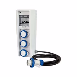 Panneau de distribution ASC de la série Ulisse avec 4 mètres de câble Indice de protection : IP65 Prises : 3 x 2P+E 16A 220V  ...
