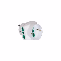 Adaptateur à trois voies VERTICAL SYSTEM fiche français/allemand std. 2P+E 16A 2 prises std. 2P+E 16A 1 prise italien-double  ...