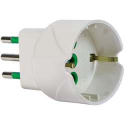 FANTON 82600-E adaptateur prise d'alimentation Type L (IT) Type L (IT) + Type F Blanc