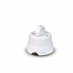 Interrupteur/diviseur 10A 250V ; Matie're : porcelaine