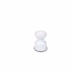 Isolateur céramique, complet avec vis laiton. Dimensions : Ø 16 mm