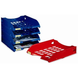 Fellowes E040TR bac de rangement de bureau Plastique Rouge