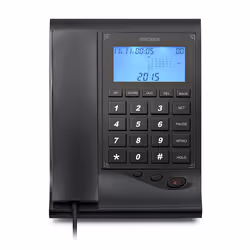 Brondi Gilmor, Téléphone analogique, 38 entrées, Identification de l'appelant, Noir