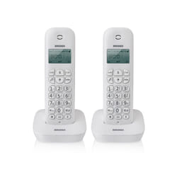 Brondi Gala Twin Téléphone DECT Identification de l'appelant Blanc