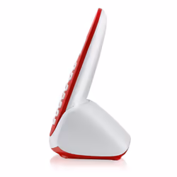Brondi Adara Téléphone DECT Identification de l'appelant Rouge, Blanc