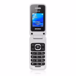 Brondi Fox, Clapet, Double SIM, 4,5 cm (1.77"), 1,3 MP, 600 mAh, Blanc