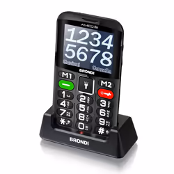 Brondi Amico Chic Noir Téléphone numérique