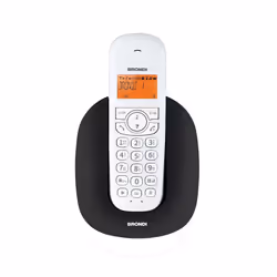 Brondi Manta, Téléphone DECT, Combiné sans fil, Haut-parleur, 20 entrées, Identification de l'appelant, Noir, Blanc