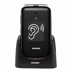 Brondi Amico Supervoice, Clapet, Double SIM, 7,11 cm (2.8"), 1,3 MP, 800 mAh, Noir