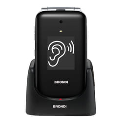 Brondi Amico Supervoice Noir Téléphone pour seniors