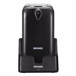 Brondi Amico Mio 4G, Clapet, Double SIM, 7,11 cm (2.8"), 1,3 MP, 1200 mAh, Noir