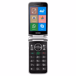 Brondi Amico Flip+ Noir, Argent Téléphone numérique