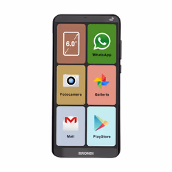 Brondi Amico Smartphone XL, 15,2 cm (6"), 2 Go, 16 Go, 8 MP, Android 11, Noir