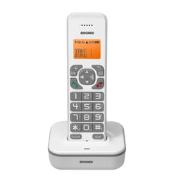 Brondi Bravo Star Téléphone DECT Identification de l'appelant Gris, Blanc