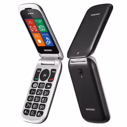 Brondi Stone+, Clapet, Double SIM, 6,1 cm (2.4"), 1,3 MP, 800 mAh, Noir