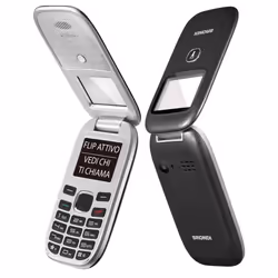 Brondi Window+, Clapet, Double SIM, 4,5 cm (1.77"), 1,3 MP, 800 mAh, Noir