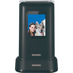 Brondi Amico Prezioso Noir, Métallique Téléphone numérique