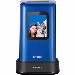 Brondi Amico Prezioso, Clapet, Double SIM, 7,11 cm (2.8"), 1,3 MP, 800 mAh, Bleu