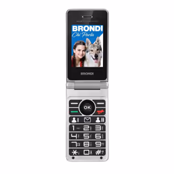 Brondi Amico Prezioso Bleu Téléphone pour seniors