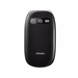 Brondi Amico Comfort, Clapet, Double SIM, 7,11 cm (2.8"), 1,3 MP, 800 mAh, Noir