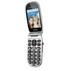 Brondi Amico Comfort Noir, Argent Téléphone pour seniors