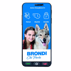 Brondi 10279080, 14,5 cm (5.7"), 480 x 960 pixels, 2 Go, 16 Go, Android 12 Go edition, Noir