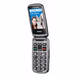 Brondi BRONDISICUROPL, Clapet, Double SIM, 7,11 cm (2.8"), 1,3 MP, 800 mAh, Noir