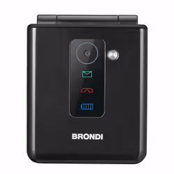 Brondi Flipper, Clapet, Double SIM, 6,1 cm (2.4"), 1,3 MP, 800 mAh, Noir