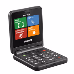 Brondi Flipper Noir Téléphone numérique