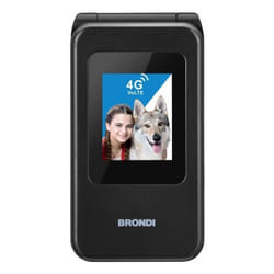 Brondi 10281080 téléphone portable 7,11 cm (2.8") Noir, Métallique Téléphone numérique