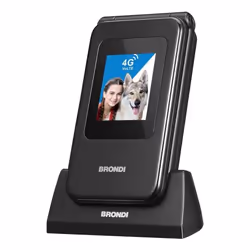 Brondi 10281080 téléphone portable 7,11 cm (2.8") Noir, Métallique Téléphone numérique