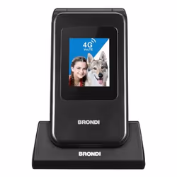 Brondi 10281080 téléphone portable 7,11 cm (2.8") Noir, Métallique Téléphone numérique - Vue supplémentaire 5