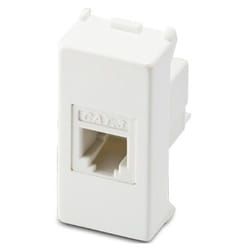 Master - Mix prise téléphonique RJ11 1 fiche 6/4 blanche 21215