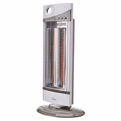 Bimar HR301, Chauffage électrique à infrarouge, Fibre de carbone, Intérieure, Sol, Blanc, Boutons