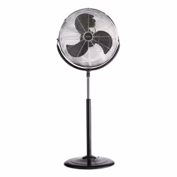Bimar VPS58, Ventilateur à lame domestique, Noir, Métallique, Sol, 120°, Boutons, Secteur