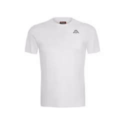 T-shirt - KAPPA - Cafers - Col arrondi - Blanc - 100% coton