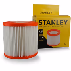 Le filtre à cartouche haute efficacité de Stanley est capable de bloquer la poussière, les acariens et les substances libres ...