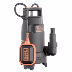 Black & Decker BXUP750PTE, Pompe à charge, 750 W, Secteur, 13000 l/h, Noir, Orange