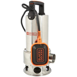 Pompe Immergée Eaux Sales Black+Decker BXUP1100XDE (1100 w, Débit max. 16500 l/h, Hauteur d'élévation 10.5 m)