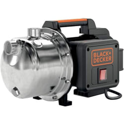 Pompe d'arrosage auto-amorçante eaux claires 1100W 4.5 bar 230V Moteur induction Black&decker