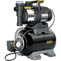 Stanley SXGP1300XFBE Pompe autoamorçante avec réservoir pour eaux claires (1 300 W, Débit max. 4 200 l/h, Hauteur d'élévation max. 50 m)